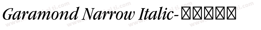 Garamond Narrow Italic字体转换